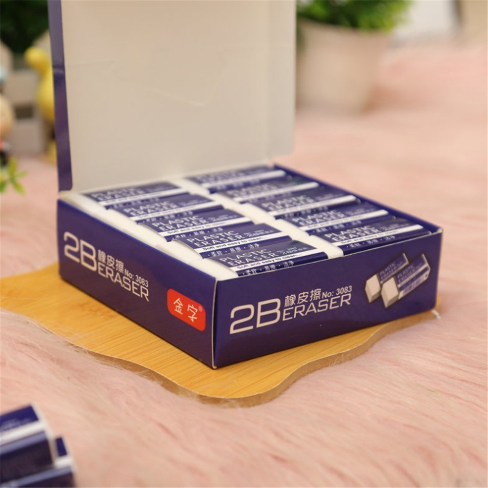Borrador 2B para estudiantes de escuela primaria examen especial fácil de limpiar aprendizaje no marcado papelería arte estudiante pintura boceto lápiz borrador