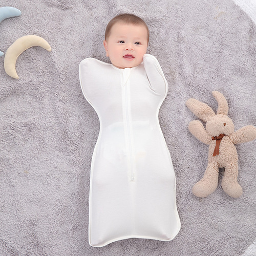 Baby swaddle, spring and summer bamboo fiber surrender sleeping bag, anti-jump wrap, anti-uterine wrap, cross-border maternal and infant supplies