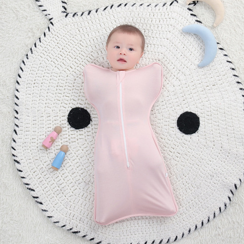 Baby swaddle, spring and summer bamboo fiber surrender sleeping bag, anti-jump wrap, anti-uterine wrap, cross-border maternal and infant supplies