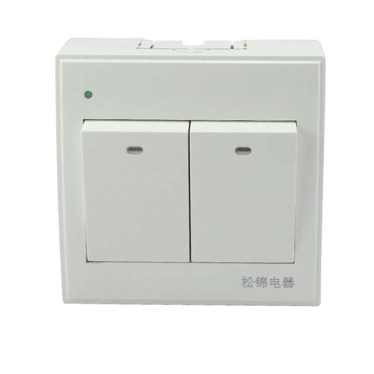 松锦明装王系列  86型明装墙壁开关  二开双控   现货批发