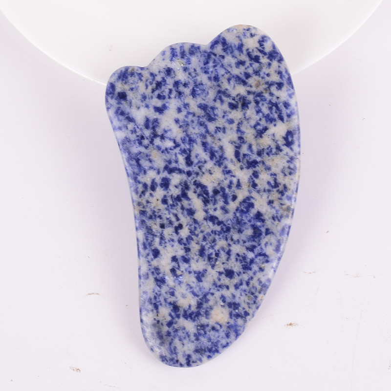 블루 도트 스톤 혼 스크래핑 플레이트