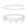 White lace+blue diamond