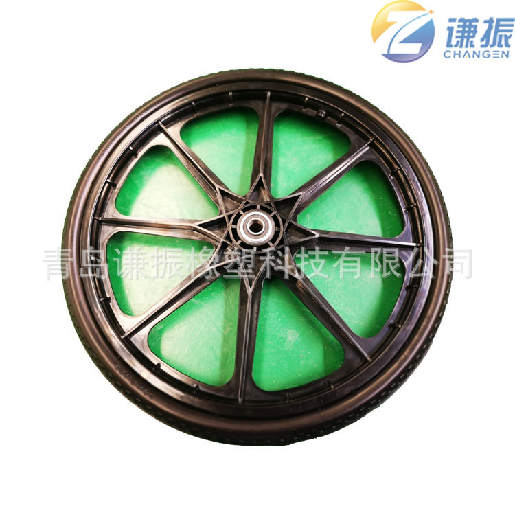 20x1.95塑料实心轮  打鹿车轮子16寸20寸 铝制手推车轮子