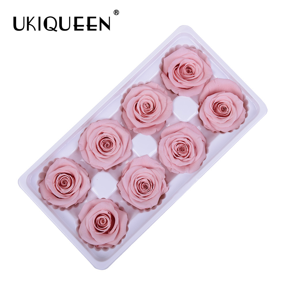 4-5cm Grado una flor eterna Rosa material Rosa flor cabeza Yunnan Kunming venta al por mayor tienda de flores proveedor