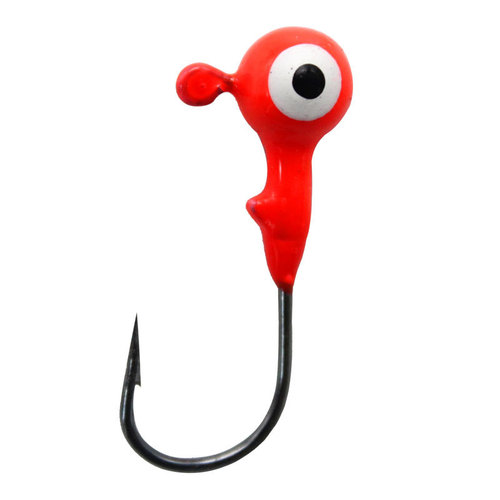 Colorful five-color paint lead pendant double-eye lead head hook with barbed hook upward hook Luya soft bait hook