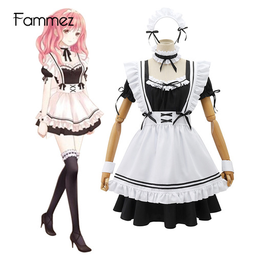 cosplay uniform Miracle Nuannuan mobile game cute Japanese lolita maid dress plus size lolita 002