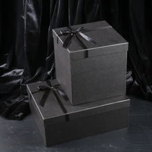 超大星空礼物盒长方形特大礼品盒鞋包礼盒包装大号黑色