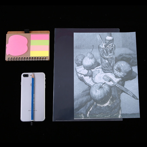 L-shaped folder waterproof protective cover wholesale single clip transparent single-page holder E310 file storage bag A4