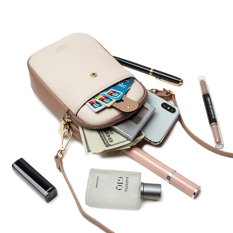 Pequeña Bolsa De fábrica femenina 2023 verano nueva pequeña bolsa de hombro bordado vertical cremallera hebilla mini bolsa de mensajero del hombro