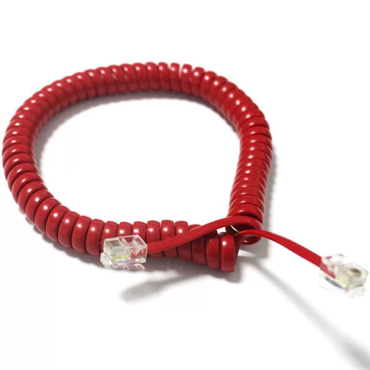 4 ядра телефонная кривая телефонная линия телефонная линия 4p4c микрофонная линия ручная линия небольшая четырехжильная трубка телефонная связь