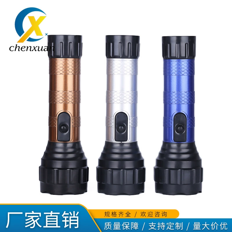 Старомодный сильный Электрофонарь с электрофонарем СИД 1 сухой клетки 2 пластиковым классикой