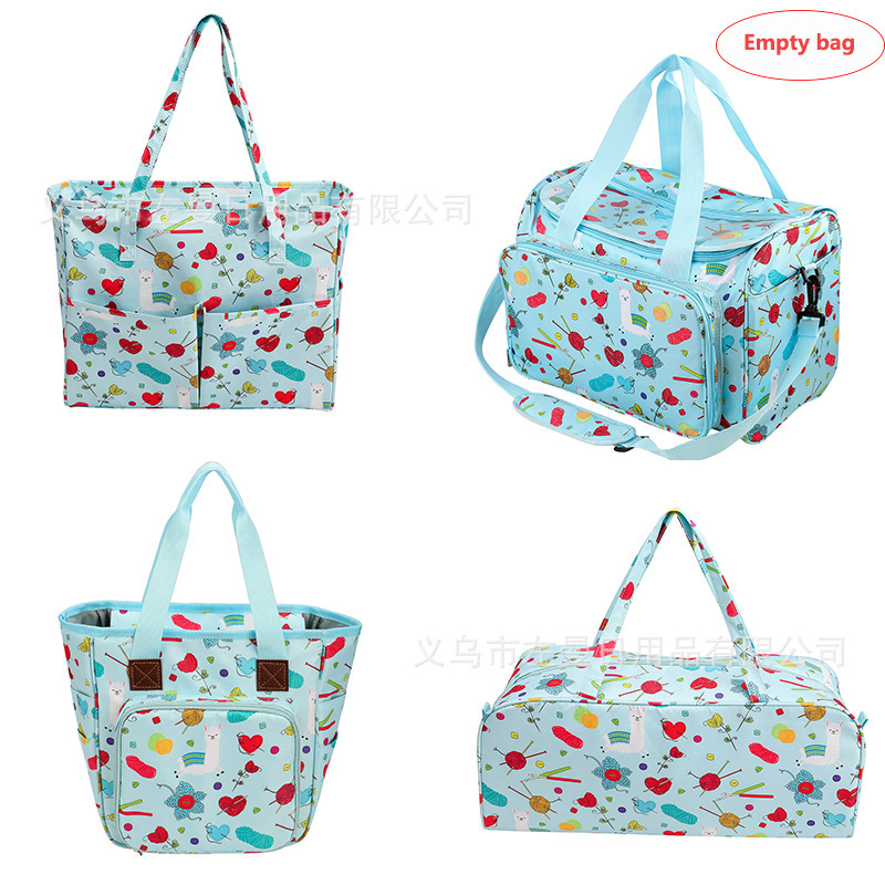 Amazon Cross-Border Outdoor Travel Woven Yarn Storage Bag DIY Home Daily Necessities Organizing Storage Bag Portable