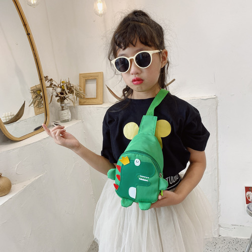Wholesale children's bags new style boy dinosaur chest bag versatile girls crossbody bag sports leisure cartoon shoulder bag