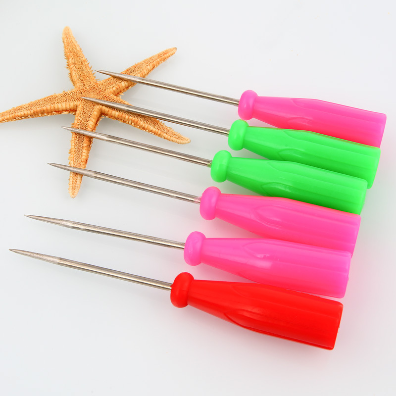 厂家直销粗针塑料锥子补鞋工具打孔钻孔钻洞千枚通螺丝刀柄尖头锥