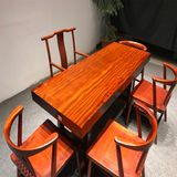 Бабаоканский твердый древесина Большой доска чайных бревна ведет крупный президент Правления Офисный стол и стул Комбинированная простота чайный стол