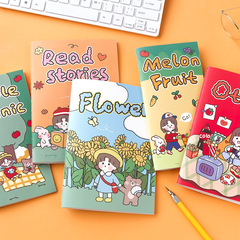 寄語離型本 小咘日誌系列 卡通可愛手帳貼紙膠帶素材收納冊 6款