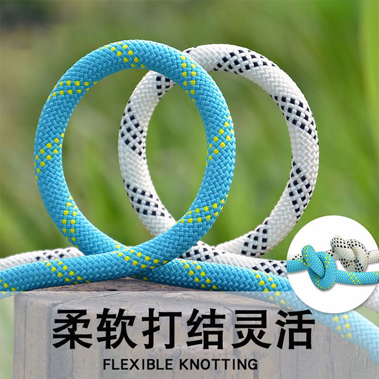 Ansuo velocidad caída cuerda estática cuerda de escalada resistente al desgaste cuerda de Montañismo cuerda de seguridad al aire libre cuerda de escalada cuerda salvavidas