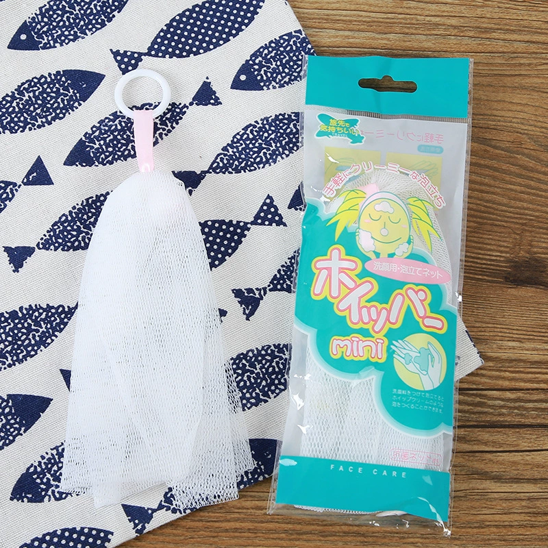 Мыло ручной работы пенящаяся сетка Японский стиль с кольцом пряжка висит лицо стиральная пенящаяся сетка мыло мешок Пенящийся мешок оптом