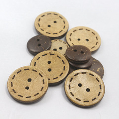 Coconut shell buttons children's baby clothes shirt cardigan coat sweater buttons double-sided natural coconut shell buttons
