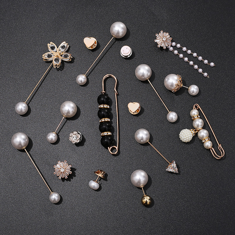 Anti-exposición hebilla artefacto escote moda todo fósforo cardigan pin hebilla broche femenino japonés lindo ropa fija Decoración