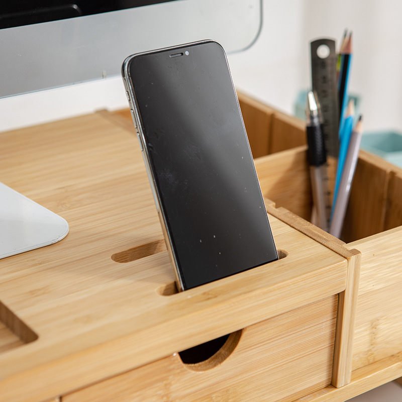 Yaouda monitor de pantalla la computadora de escritorio soporte de elevación extra grande rack de almacenamiento de escritorio