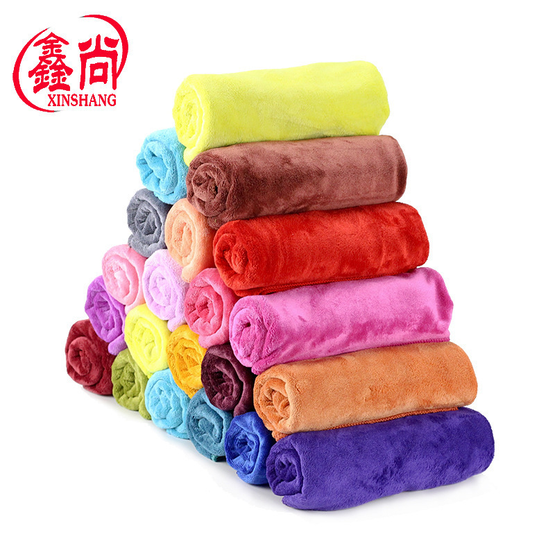 Factory wholesale microfiber towel 19 color laser engraved logo car wash towel barber shop beauty salon absorbent towel Factory wholesale microfiber towel 19 color laser engraved logo car wash towel barber shop beauty salon absorbent towel