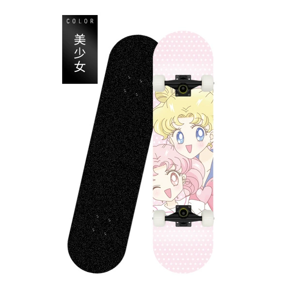 Beautiful girl (single-sided whole board with black bracket and white wheel)