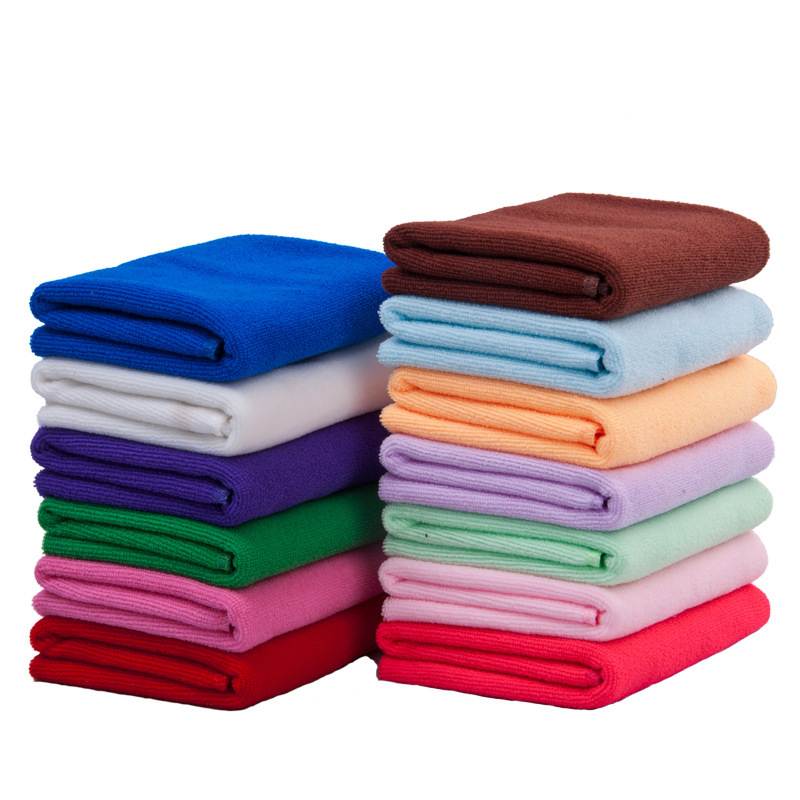 Factory batch of fine fiber towel 30*70 with absorbent dry hair towel square towel
