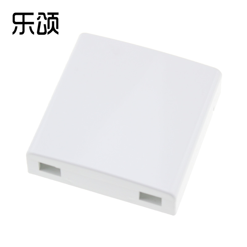 双口 光纤面板盒终端盒 SC适配器 布线安装盒 光纤保护通用接口