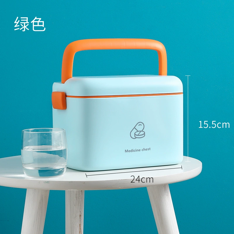 Handicular pharmaceutical box household multi -functional medicine box small first -aid box pharmaceutical storage box large medical box pills