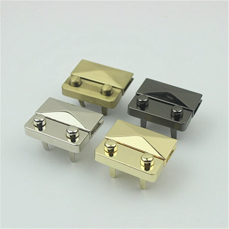 Багажный замок Аппаратные аксессуары замок Пряжка сумка аксессуары замок светлый Золотой металлический винтовой замок врезной замок Пряжка замок