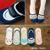 Summer breathable cartoon colored invisible cute socks