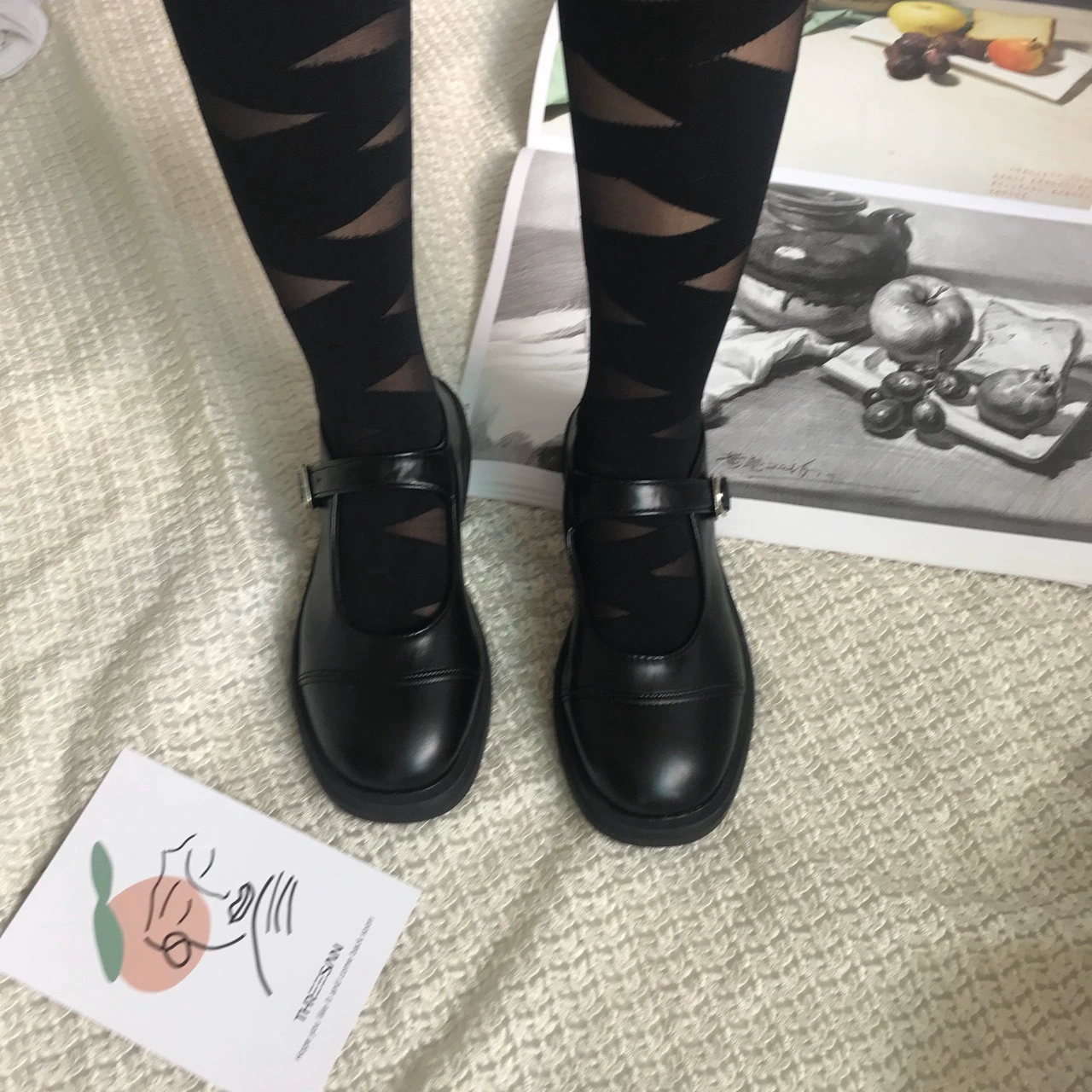 Japanese sexy belt, tights, velvet swan, white elastic bandage, socks, fitted