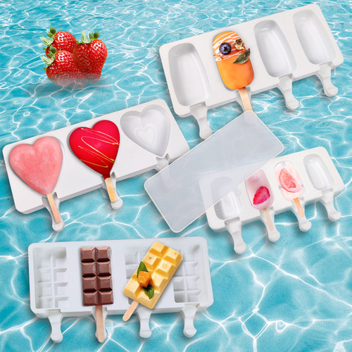Sanxin oval ice cream silicone mold DIY cheese stick popsicle ice cream popsicle grinder baking tool