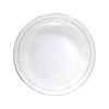 8 -inch bone porcelain rice dinner breakdown plate western disk home frying dish, the gold -border ceramic plate can be logo