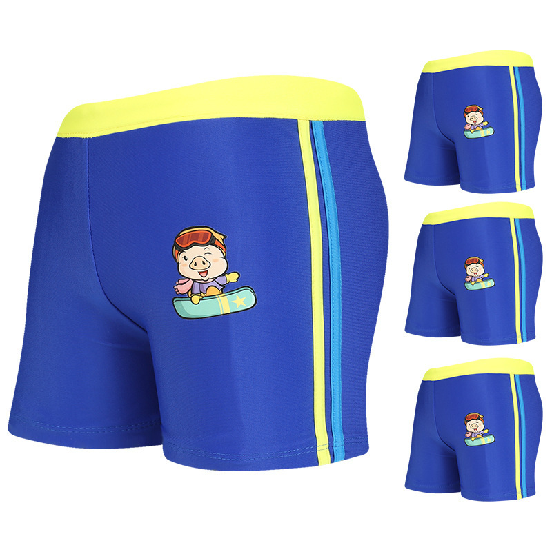 Bañador para niños dibujos animados lindo medio y grandes niños bañador para niños vacaciones para niños Parque acuático Boxer natación shorts