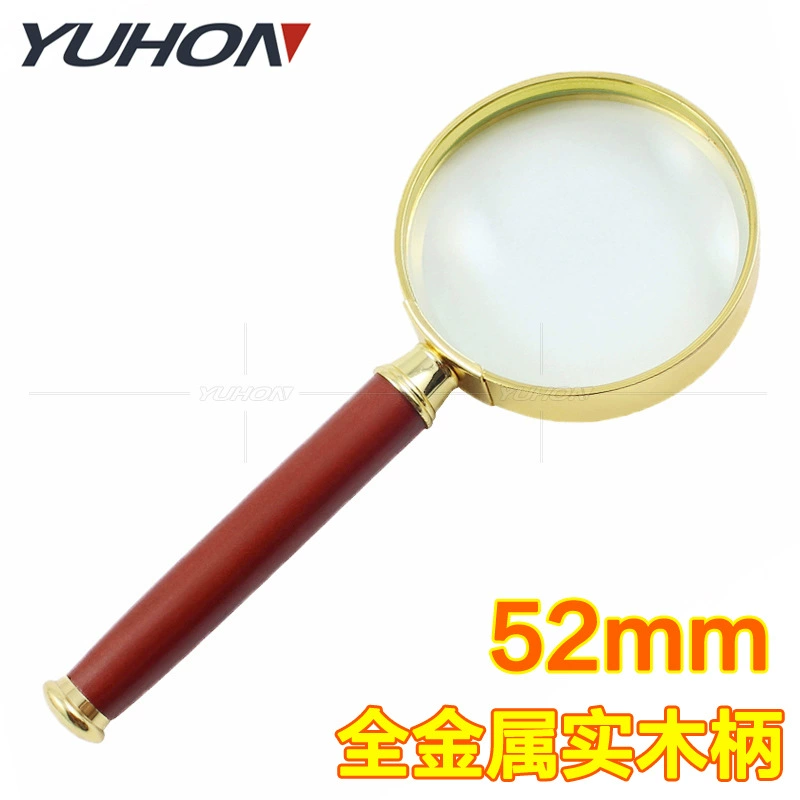 Цинковый сплав металла классические ремесла местное золото увеличительное стекло подарок для пожилых людей чтение 10 раз 52 мм тонкий край