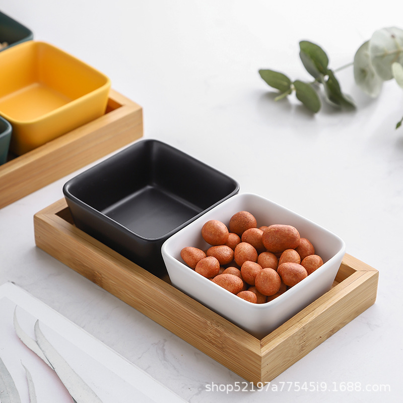 Disposición de inventario, platos blancos, platos de bocadillos cuadrangulares, por favor póngase en contacto con el servicio al cliente