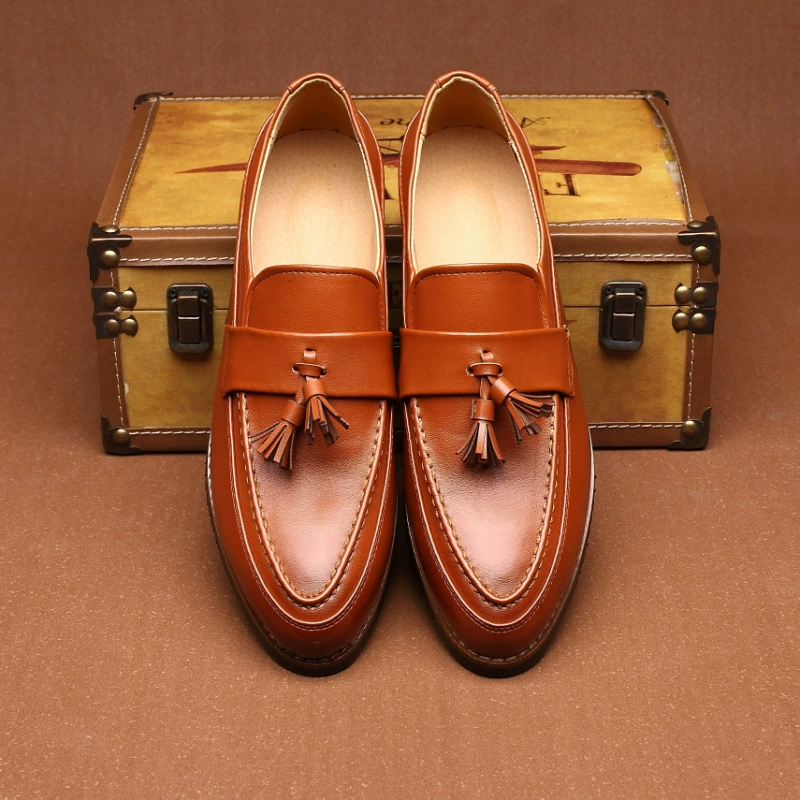 2020 новая британская мужская обувь, летняя мужская повседневная одиночная обувь, модная кожаная обувь стилиста с бахромой, Мужская 8165