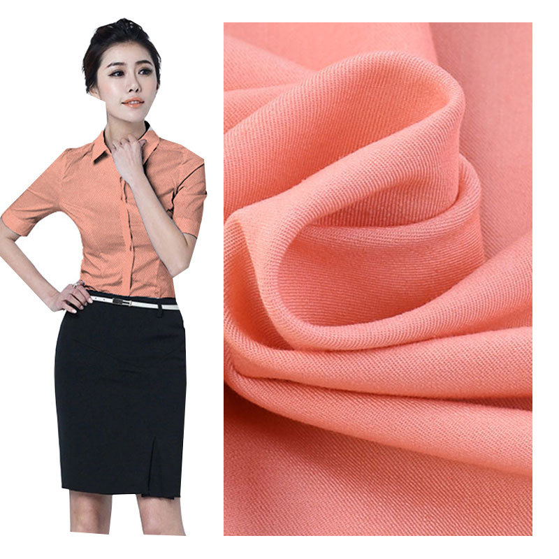 弹力斜纹西装工装裤面料 棉涤四面弹面料 休闲装工装衬衫面料