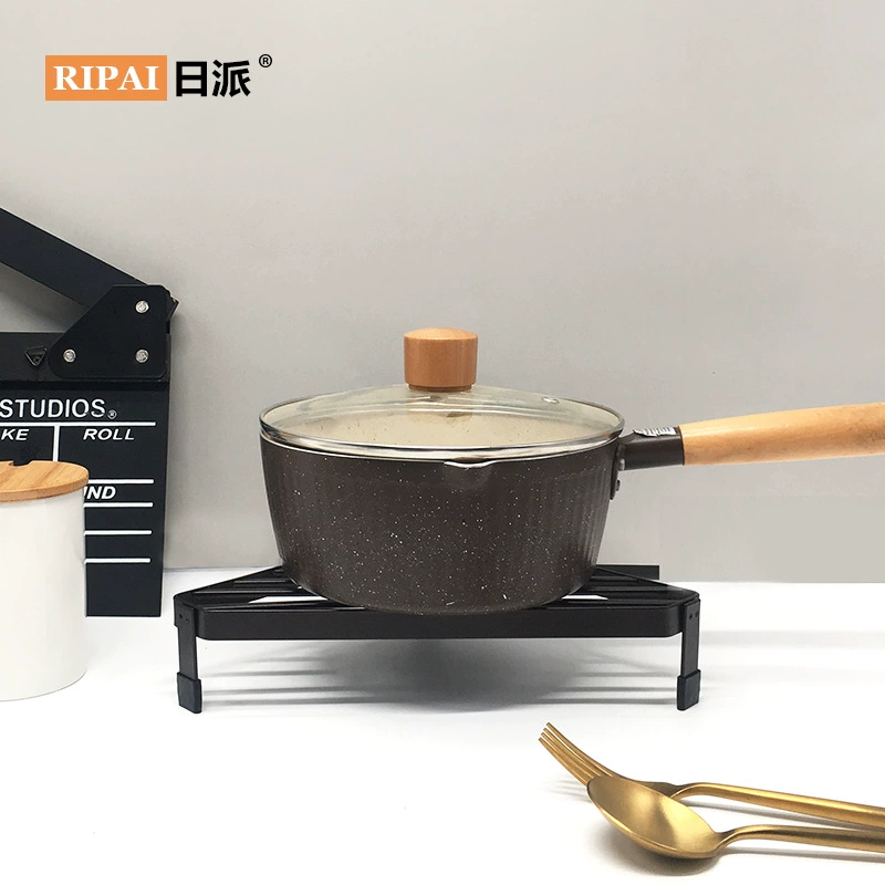 Японская кухонная полка для кастрюль — настольная подставка для термоизоляции и хранения горячих кастрюль, угловая железная стойка