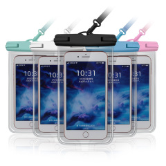 Cross-border best-selling transparent PVC waterproof phone bag swimming waterproof phone bag touch screen waterproof case wholesale