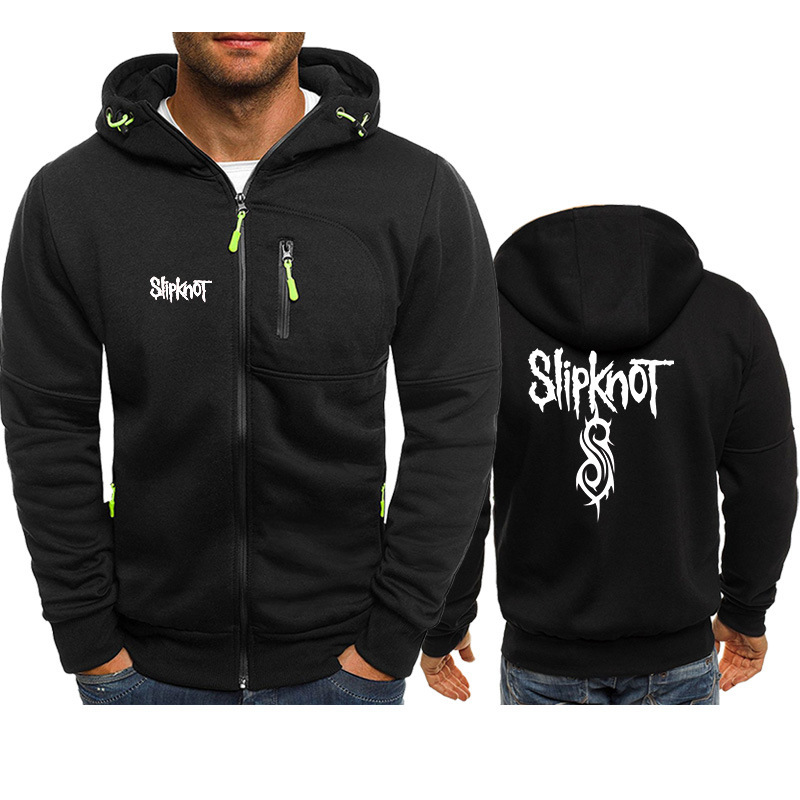 Slipknot Band Slipknot Metal Band Rock European and American Clothes Sweatshirt Jacket Hoodie Zipper Export Autumn Thin