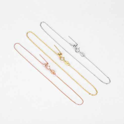 s925 sterling silver universal bracelet women's needle passepartout through beads with needle through heart adjustable box chain manufacturer wholesale
