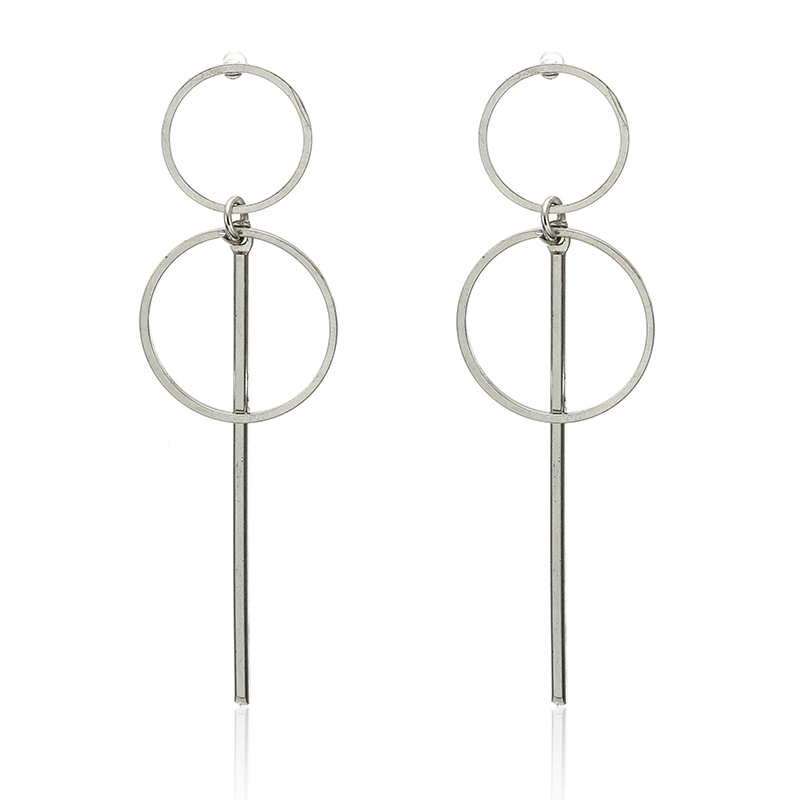 Transfronterizo accesorios europeos y americanos retro popular pendientes geométricos pendientes redondos de metal traje de joyería al por mayor image 13