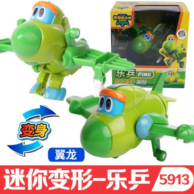 Transforming robot & dinosaur toy set, mini and large models, multi‑color single pieces and packs