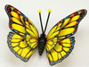 Three dimensional realistic double-layer magnetic pin with butterfly, decorations on wall, accessory, fridge magnet, wholesale