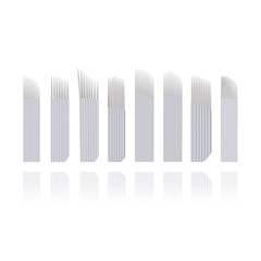 Factory direct sales tattoo needles, fake leather practice tools, eyebrow tattoo handmade needles