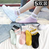 Tide, summer thin breathable colored Japanese cartoon socks, Korean style