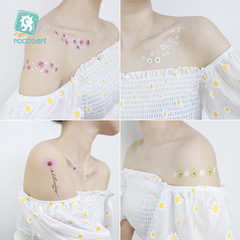 Cross-border waterproof tattoo sticker Instagram style, fresh and cute clavicle face tattoo sticker factory direct sale wholesale tattoo